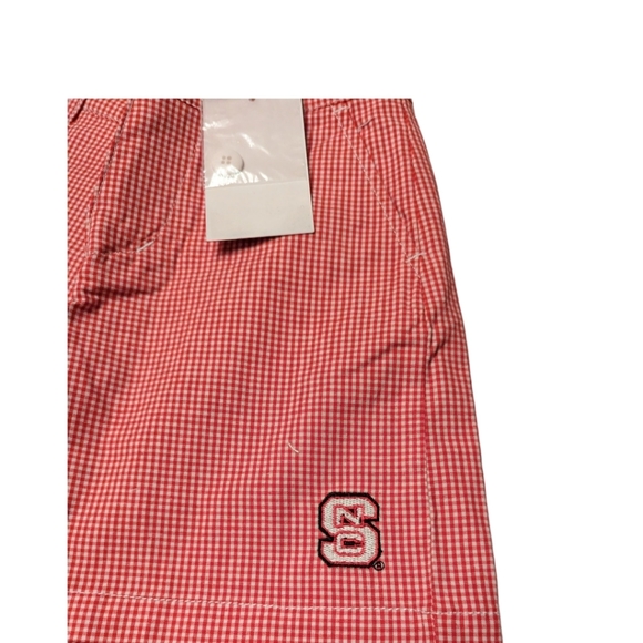 NWT JV Clothiers NCState University Shorts Red White Gingham Size 3T - Picture 4 of 7